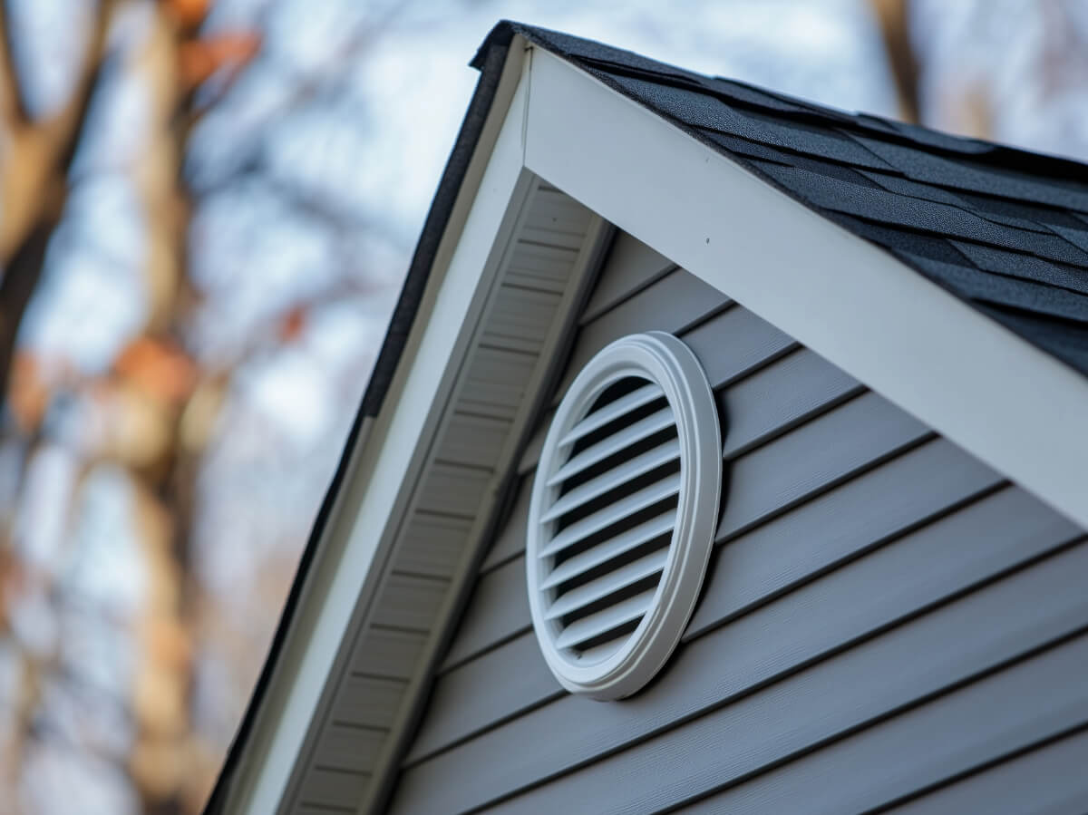 Attic Ventilation on Gable Roof in Frisco Texas
