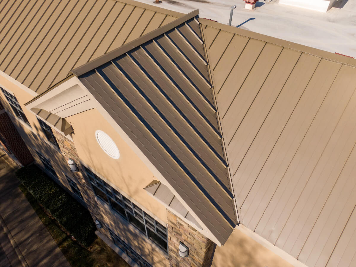 Metal Roof on Office Complex in Frisco Texas