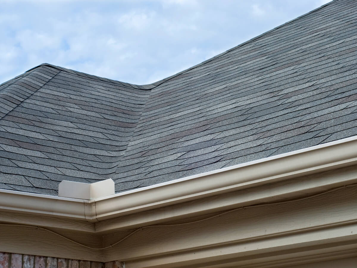 Replaced Gutters and Splash Guard on Home in Frisco Texas